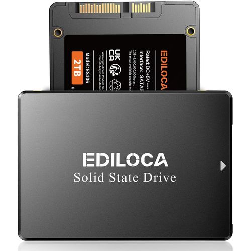 ChenQuanSarl-Es106 2 To Disque Dur Interne Ssd Sata Iii 6 Go/S 2,5"" 3D Nand Jusqu'À 550 Mo/S De Lecture, Mémoire Et Stockage Pour Pc Ou Ordinateur Portable