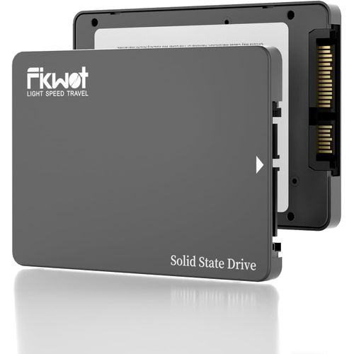 ASFASFq-Fikwot FX812 512Go SSD SATA III 2,5"" 6 Go/s, SSD SATA 512Go SSD Internes, 3D NAND TLC, Cache SLC, Jusqu'à 560 Mo/s, Compatible avec Ordinateur Portable et PC de Bureau, Disque Dur Interne 2.5