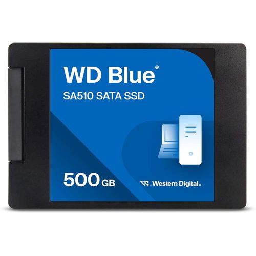 lbgwp60-Wd Blue Sa510 500 Go Sata 2.5"" Disque Ssd Interne, Vitesee De Lecture Jusqu'À 560 Mo/S, 2.5"" Sata Ssd, Comprend Acronis True Image Pour Wd, Clonage De Disque Et Migration.