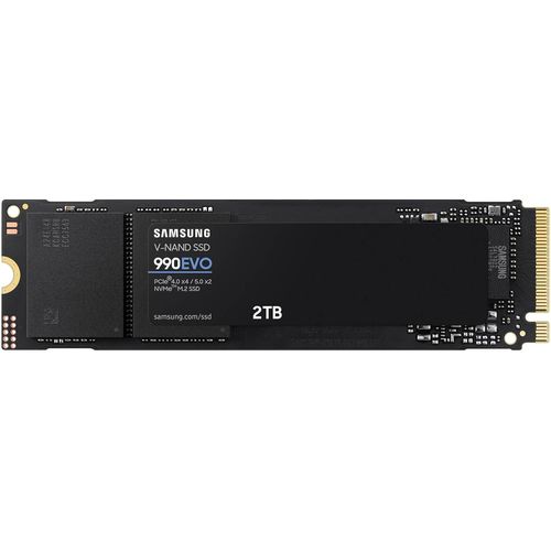 lbgwp60-Ssd Interne 990 Evo Nvme M.2 Pcie 4.0 X 4 / 5.0X2, 2 To, Vitesse De Lecture Jusqu'À 5000 Mo/S, Idéal Pour Le Gaming Et La Bureautique, Mz-V9E2T0Bw
