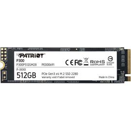 lbgwp60-Patriot P300 M.2 Pcie Gen 3 X4 512Go Ssd A Basse Consommation - P300P512Gm28 - Lecture Allant JusquÀ 1700 Mo/S Et Des Vitesses DEcriture Allant UsquÀ 1100 Mo/S