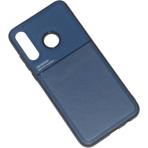 KAL-Mowen Coque Housse Étui Plaque De Métal Intégrée Pour Huawei P30 Lite/Nova 4E - Bleu