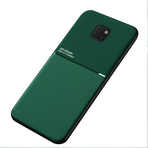 Coque Housse Etui Plaque De Metal Integree Pour Huawei Mate 20 Pro - Vert