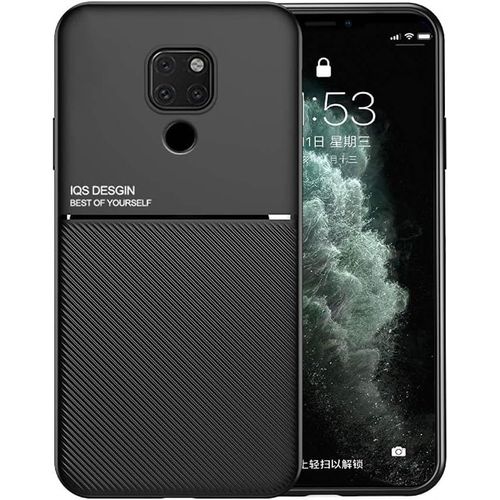 Coque Housse Etui Plaque De Metal Integree Pour Huawei Mate 20 - Noir