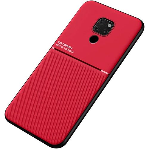 Kal-Mowen Coque Housse Étui Plaque De Métal Intégrée Pour Huawei Mate 20 - Rouge