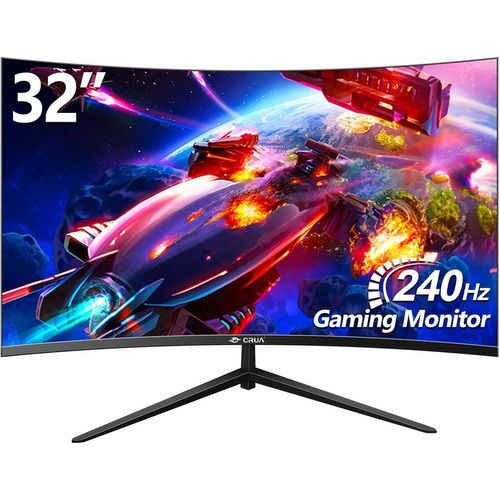 ChenQuanSarl-Gaming Monitor 32 Inch 240Hz, Full Hd 1080P Curved Pc Screen, Moniteur 32 Pouces 1500R Frameless Curved Computer Monitor With Freesync And Eye Care Technology, Supports Vesa
