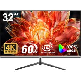 lbgwp60-Moniteur D'Ordinateur 32 Pouces 4K Uhd, Écran Ultra Clair (3840 × 2160P), 100 % Srgb, Angle De Vision De 178 °, Hdmi, Port D'Affichage, Compatible Avec Montage Mural 100 X 100 Mm - Noir