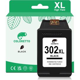 Cartouche Encre HP 302 XL Noir Compatible X2 - Marque NOPAN-INK, Haute Capacité