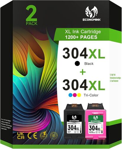 JEXNOVASHOP-Cartucce 304, Cartucce 304 Nero e Colore Sostituzione per HP 304 XL, Inchiostro Stampante 304 per DeskJet 3720 3762 2630 2622 3760 3730 3735 2620 2633 Envy 5030 5032 5020 5010 Stampanti