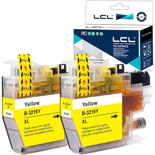 Compatible LC-3219 LC3219 LC-3219XL LC3219XL LC-3219XLY LC3219XLY Ink Cartridge (2Yellow) Replacement for Brother MFC-J5330DW MFC-J5330DW MFC-J5830DW MFC-J6535DW MFC-J6930DW MFC-J6930DW