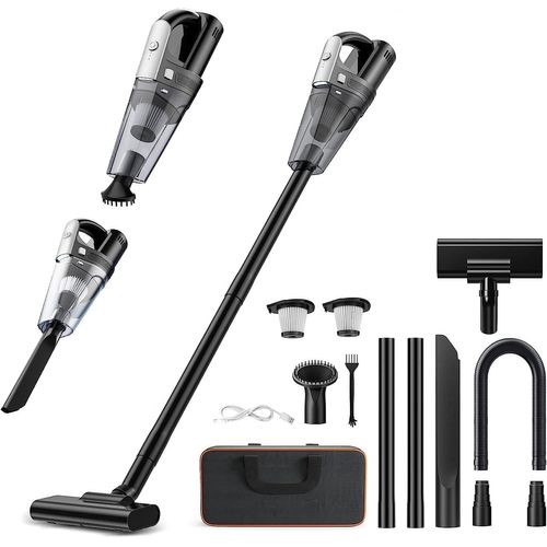 Ovshnrr Aspirateur à Main sans Fil Puissant 7500-10000Pa, Aspirateur Voiture Puissant avec Filtre HEPA Lavable, pour Poils d'animaux,Cuisine,Bureau,Voiture