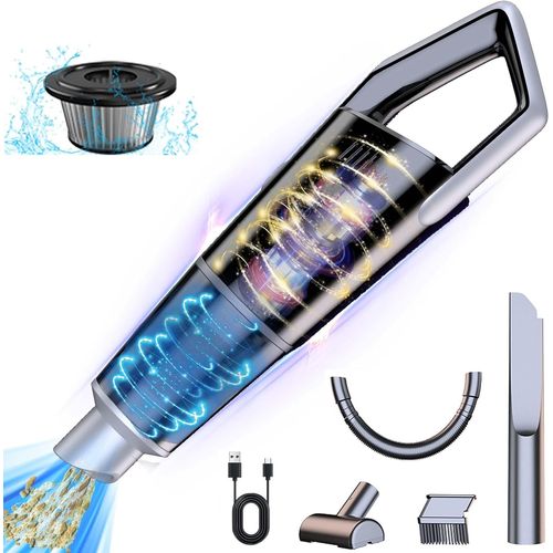 Aspirateur À Main Sans Fil,Mini Aspirateur À Main À Forte Aspiration De 15 000 Pa,Haute Puissance De 120 W,Mini Aspirateur De Voiture Rechargeable Portable,Adapté Aux Voitures Et Aux Maisons