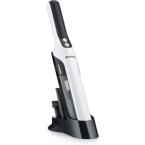 SEVERIN Aspirateur à main sans sac avec set accessoires, Aspirateur sans fil rechargeable, Aspirateur de table ou pour la voiture, Design compact, Autonomie jusqu'à 30 min, HV 7140