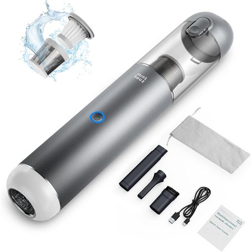 KALTD-Aspirateur À Main Puissant 17 000 Pa,Aspirateur De Voiture Avec Filtre Hepa Lavable,Kit Pour Domestiques,Poils D'Animaux Domestiques Et Voiture