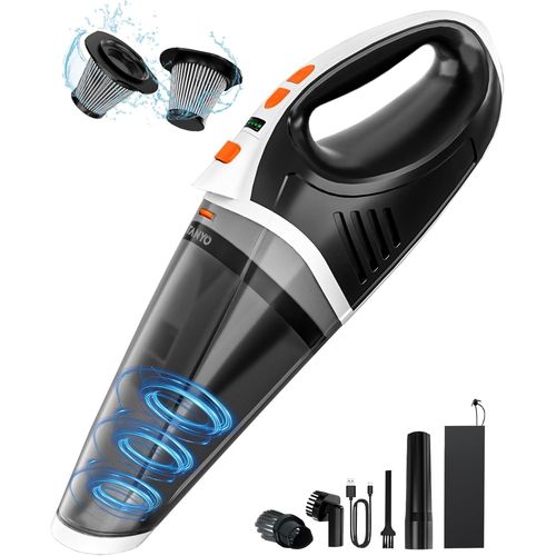 LETNERNY-Aspirateur Voiture Puissant Sans Fil, 15000Pa/10000Pa 2 Vitesses Mini Aspirateur À Main Avec Led, Rechargeable Aspirateur De Table Sec Et Humide Pour Le Nettoyage De La Voiture Et De La Mais