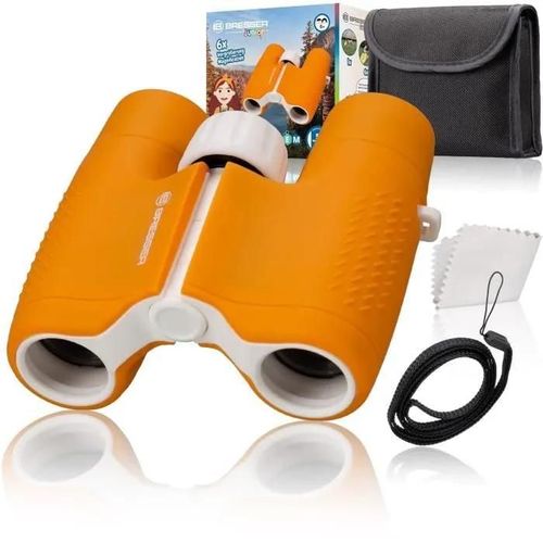 Jumelles Bresser Junior 6x21 pour enfants, orange