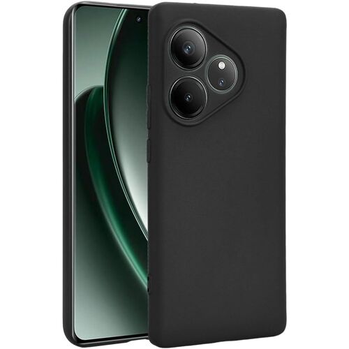 KAL-Coque Pour Realme Gt 6 / Realme Gt 6T, Souple Texture Fibre De Carbone Etui Antidérapant Tpu Cover, Antichoc Résistante Aux Rayures Slim