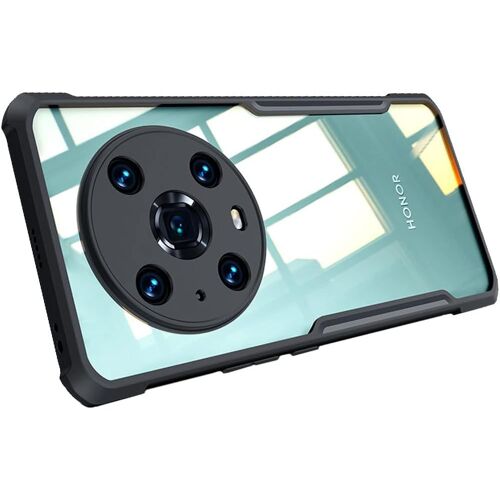 KAL-Coque Honor Magic 4 Pro 5G [Fusion Armour] Mince Et Léger, Robuste Antichoc Coque, Gel Bumper Et Coque Arrière Dure, Coque Compatible Avec Honor Magic 4Pro 5G [Noir]