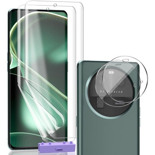Protection For Oppo Find X6 Screen Protector, Flexible Tpu Film 2 Pieces + 2 Pieces Oppo Find X6 Tempered Glass Lens Protection \ Anti-Scratch Easy To Install