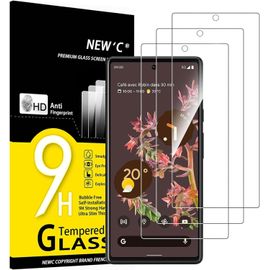 Pack Of 3 Tempered Glass Screen Protectors For Google Pixel 6 ¿ Scratch-Resistant ¿ Bubble-Free ¿ Ultra Resistant (0.33 Mm Hd Ultra Transparent) 9h Hardness Glass