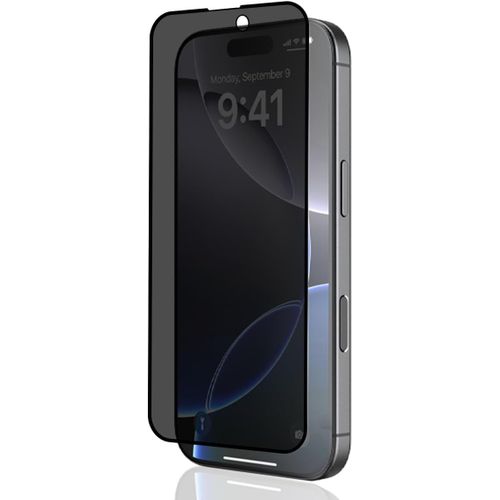 CAUC-Anti-Espion Verre Trempé pour iPhone 16 Pro Protection ÉcranSans Bulles/Couverture ComplèteAnti-Spy Privacy Film Protecteur Protection d'écran pour iPhone 16 Pro Verre Trempé