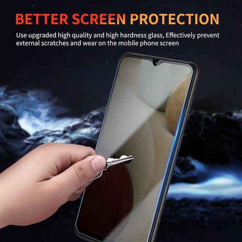 3 Pièces Verre Trempé Anti-Espion Pour Samsung Galaxy A12/A13/A03/A03s/A04/A32 5g 6,5 Pouces, Film Protection D'écran Contre Les Rayures, Sans Bulles, Dureté 9h Glass