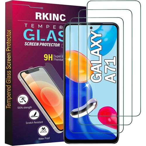 Sskal-Verre Trempé [Lot De 3] Pour Samsung Galaxy A71,Note 10 Lite,Film Protection Écran,Dureté 9h 0,33 Mm Hd Glass [Garantie À Vie][Sans Bulles D'air][Résistant Aux Rayures]