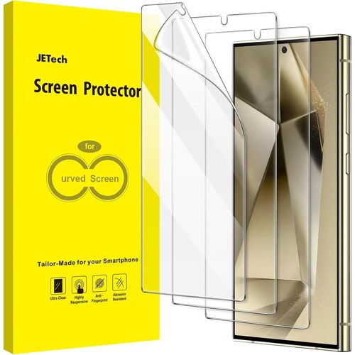SUBZONAL-Protection D'écran pour Samsung Galaxy S24 Ultra 5G 6,8 Pouces, Film TPU Flexible, Compatible ID Empreinte, Installation Facile, HD Clair, 3 Pièces