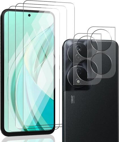 3+2 Pi¿¿ces Verre Tremp¿¿ pour Honor 90 Smart 5G, Honor 90 Smart 5G Protection d'¿¿cran et Cam¿¿ra Arri¿¿re Protecteur. Anti-Rayures 9H Vitre, HD prot¿¿ge ¿¿cran pour Honor 90 Smart 5G