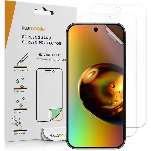 Film Protection Écran Téléphone Compatible Avec Google Pixel 9 Film Écran - Set 3x Film Transparent En Plastique