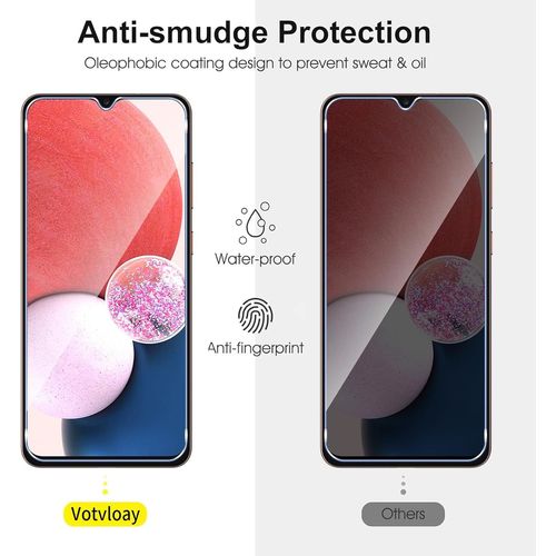 2 Pièces Verre Trempé Pour Samsung Galaxy A13 4g/5g A12 / A04s, Ultra Résistant Film Protection Écran, Hd Ultra Transparent, Sans Bulles, Dureté 9h Glass, Vitre Protecteur 6,6"", Clear