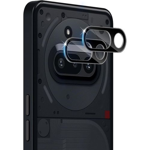 CAUC-pour Nothing Phone 3A Protection Caméra, 2 Pièces 9H Dureté Ultra HD Film Verre Trempé, Sans Bulle Anti-Rayures Ultra Résistant Film Caméra Protection Écran - Noir