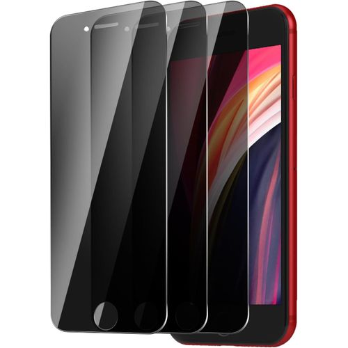 3 Pièces¿Pour Iphone Se 2020 / Se 2022 8/7 / 6 / 6s Anti-Espion Verre Trempé Protection Film¿Protection D'écran Anti-Espion, Protecteur D'écran De Confidentialité, Dureté 14h ¿ Anti-Rayures