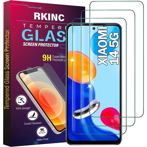Verre Trempé [Lot De 3] Pour Xiaomi 14, Film Protection Écran, Dureté 9h 0,33 Mm Hd Glass [Sans Bulles D'air][Résistant Aux Rayures]