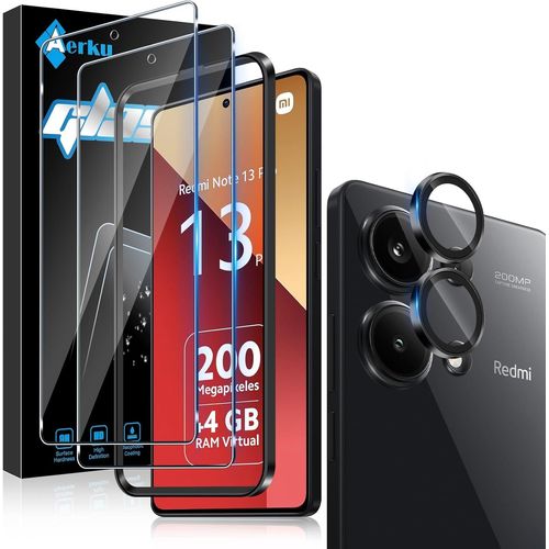Hshi-Verre Trempé Pour Xiaomi Redmi Note 13 Pro 4g Avec Caméra Arrière Protecteur [2+1 Pièces],Protection Objectif Caméra Individuel Pour Tout Coquedureté 9h Hd Glass Film De Protection D¿Écran