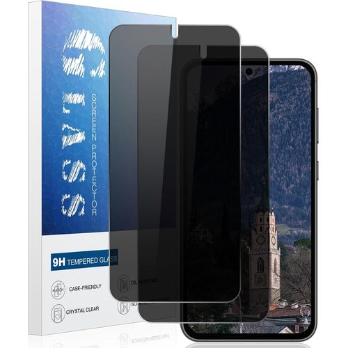 [2-Pack] Anti-Espion Verre Trempé Samsung Galaxy S24 Plus, Dureté 9h Écran Vitre Protecteur, Anti-Spy Privacy Film Protection Écran, Sans Bulle Film De Protection En Verre Trempé