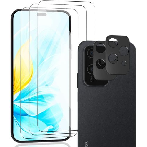 Tempered Glass For Honor 200 Lite, Honor 200 Lite Screen Protector 3 Pieces And Honor 200 Lite Tempered Glass Lens Protector 2 Pieces Anti-Scratch Hd For Honor 200 Lite