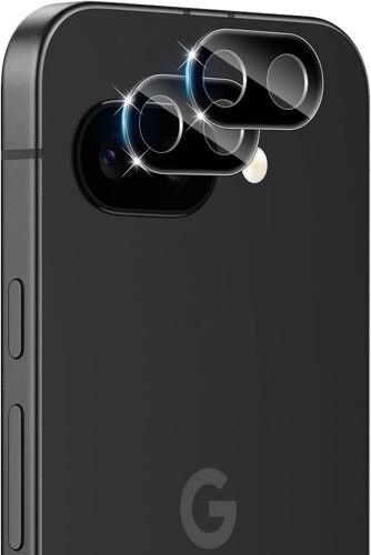 For Google Pixle 9A Camera Protection, 2 Pieces 9H Hardness Ultra Hd Tempered Glass Film, Bubble-Free Anti-Scratch Ultra Resistant Film Camera Screen Protector \ Black