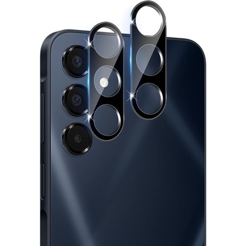 CAUC-pour Samsung Galaxy A16 5G/4G Protection Caméra, 2 Pièces 9H Dureté Ultra HD Film Verre Trempé, Sans Bulle Anti-Rayures Ultra Résistant Film Caméra Protection Écran - Noir