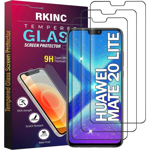 Verre Trempé [Lot De 3] Pour Huawei Mate 20 Lite, Honor Play, Film Protection Écran, Dureté 9h 0,33 Mm Hd Glass [Sans Bulles D'air][Résistant Aux Rayures][Garantie À Vie]