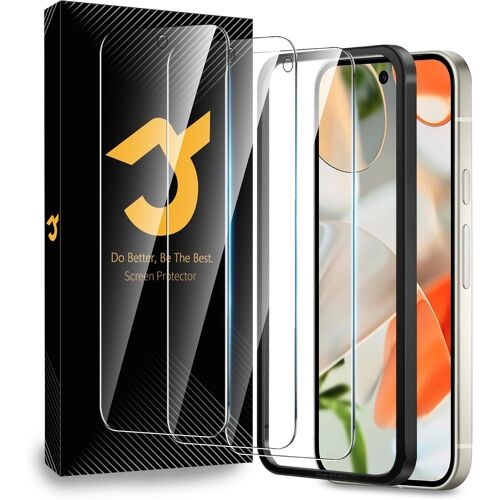 JGD-3 Pièces Verre Trempé pour Pixel 9 Pro/Pixel 9/Pixel 10/Pixel 10 Pro Protection Ecran,9H Dureté, Anti Rayures, Sans Bulles Film