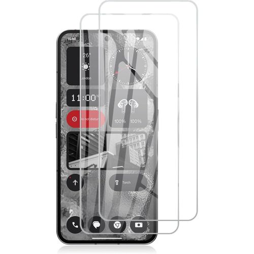 Cauc-Verre Trempé Compatible Avec Nothing Phone (2a) 5g, [2 Pièces] 9h Dureté Protection D'écran, Hd Transparent Anti-Rayures, Film En Verre Trempé Pour Nothing Phone (2a) 5g