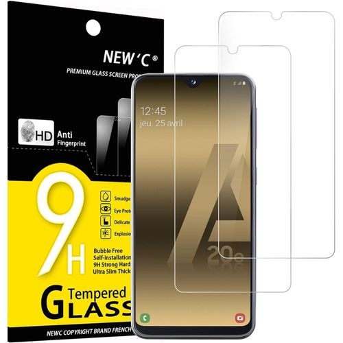 Lot De 2, Verre Trempé Pour Samsung Galaxy A20e, Film Protection Écran -Sans Bulles D'air -Ultra Résistant (0,33mm Hd Ultra Transparent) Dureté 9h Glass