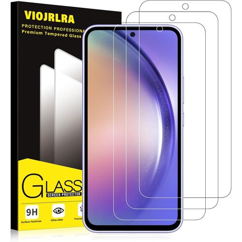 Verre Trempé [3 Pièces] Pour Samsung Galaxy A54 5g,Dureté 9h Film Protection Écran,Ultra Résistant Vitre Protecteur,Clarté Hd,Sans Bulles,Anti-Rayures