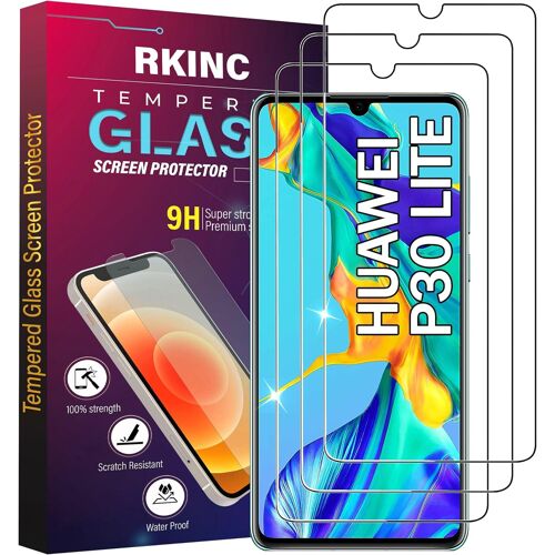 JGD-Verre Trempé [Lot de 3] pour Huawei P30 Lite, Nova 4e, Film Protection écran, Dureté 9H 0,33 mm HD Glass [Garantie à vie][sans Bulles d'air][Résistant aux rayures]