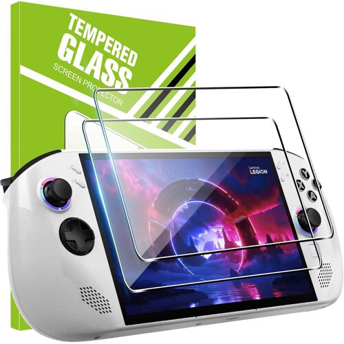 CAUC-2 Pièces Film de Protection pour Lenovo Legion Go S 8 Pouces Verre Trempé, Anti-Rayures, Anti-Bulles, Protecteur d'écran Dureté 9H