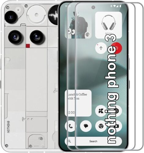 2 X Tempered Glass Screen Protector Film For Xiaomi Nothing Phone 3 9h Hardness, Anti Scratch, Glass Protection For Nothing Phone 3