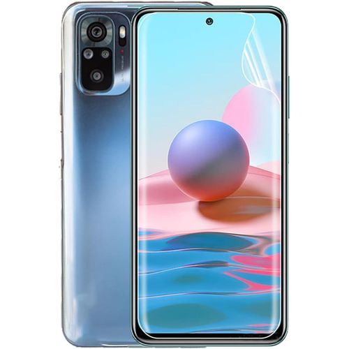 KAL-2 Pcs Film Hydrogel Pour Xiaomi Redmi Note 10 Pro/Note 10 Pro Max (6.67""),Films De Protection D'Écran 3D, Transparent Empreinte Digitale Débloqué