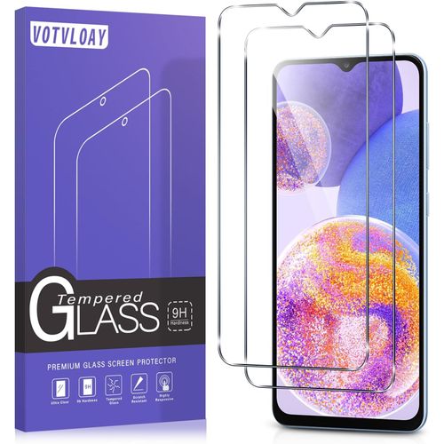 2 Pièces Verre Trempé Pour Samsung Galaxy A23 4g, Ultra Résistant Film Protection D'écran, Hd Ultra Transparent, Sans Bulles, Dureté 9h Glass, Vitre Protecteur Pour Samsung A23 4g 6.6"", Clear