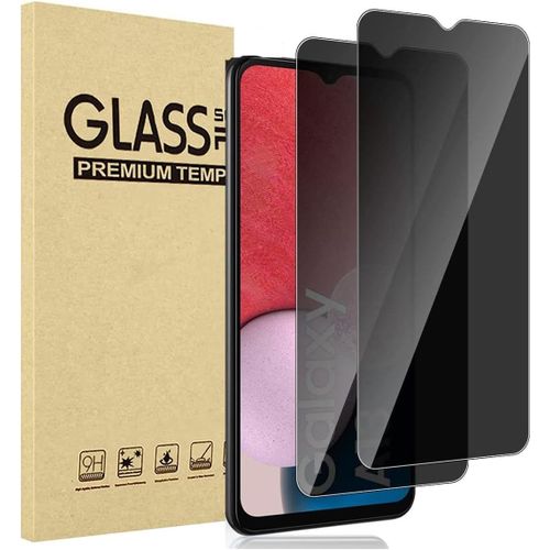 Verre Trempé Anti-Espion Compatible Avec Samsung Galaxy A13, [2 Pièces] Privacy Protection D'écran Pour Samsung A13 4g/ 5g Couverture Complète Film Protecteur Vitre Dureté 9h Privé Protecteur